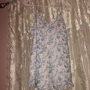 White and blue Kendall & Kylie romper (never worn)